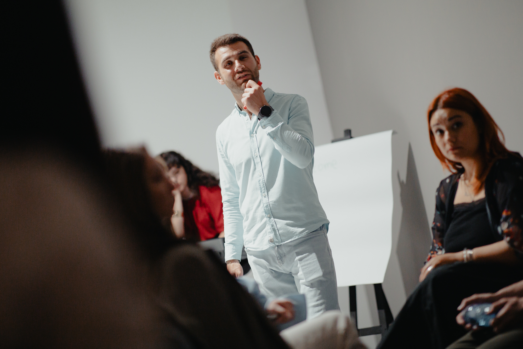 Andrei Didenco în timpul unei sesiuni de training